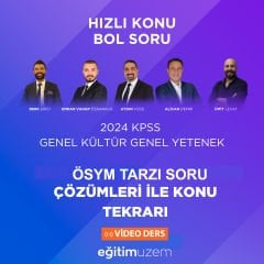 2024 GYGK Hızlı Konu Bol Soru Video  Ders