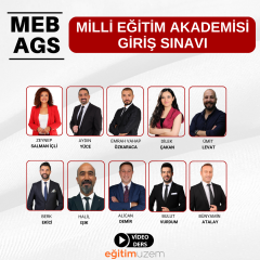 2025 MEB AKADEMİ GİRİŞ SINAVI - AGS - VİDEO DERS