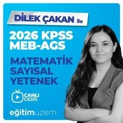 2026 KPSS - MEB AGS MATEMATİK CANLI DERS