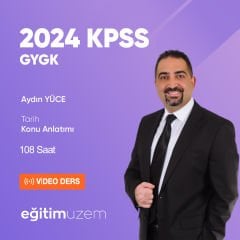 2024 GYGK - Tarih Konu Anlatımı Video Ders - Aydın YÜCE