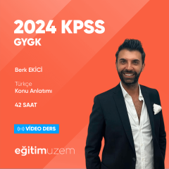 2024 KPSS GYGK - Türkçe Konu Anlatımı  Video Ders- Berk EKİCİ