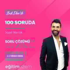 2024 KPSS GYGK Berk Ekici İle 100 Soruda Sözel Mantık Soru Çözümü Video Ders