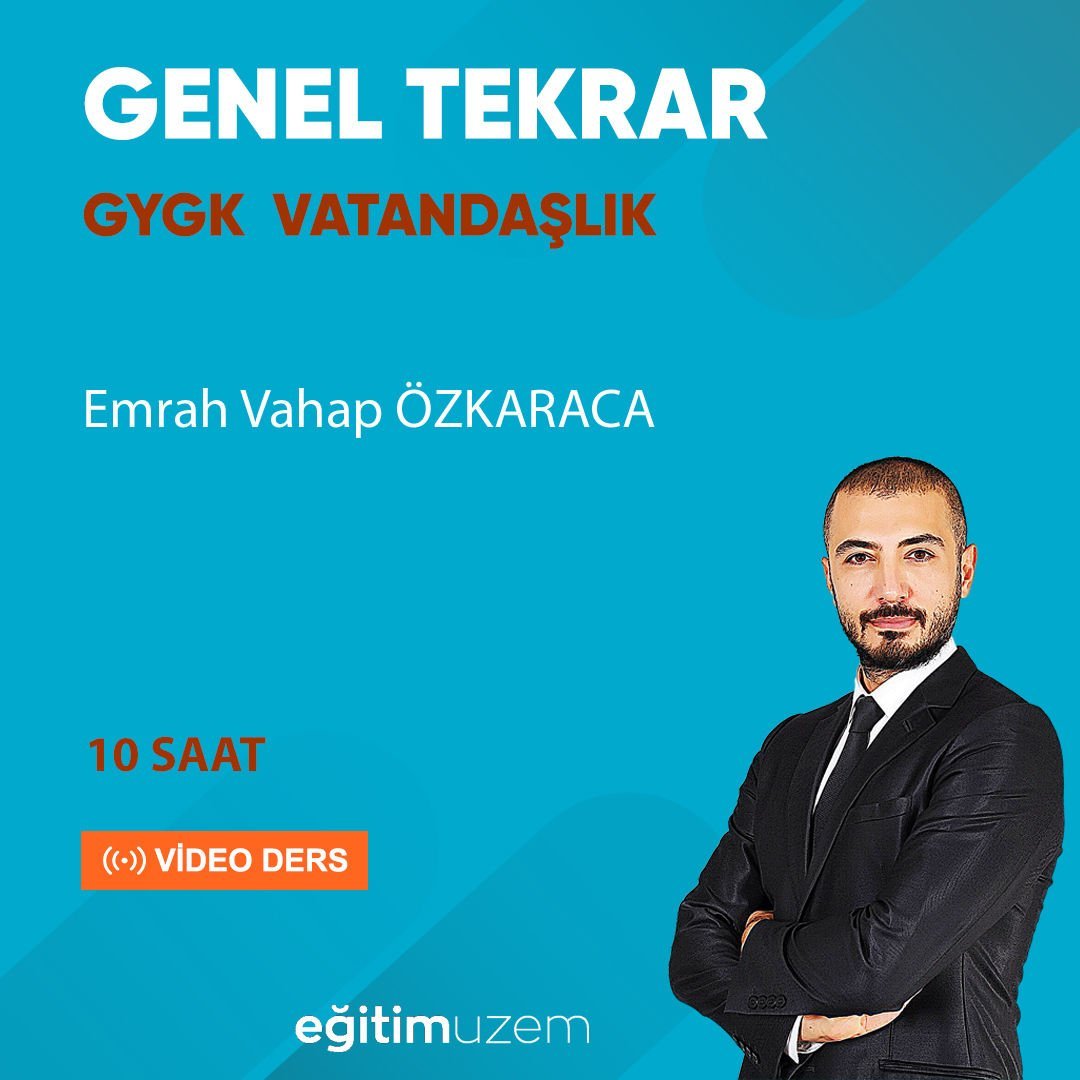 2024 Vatandaşlık Genel Tekrar Video Ders