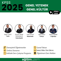 2025 KPSS Genel Yetenek Genel Kültür Video Ders