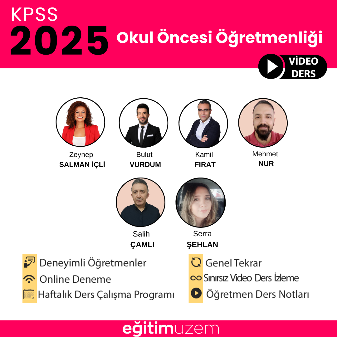 2025 ÖABT Okul Öncesi Öğretmenliği  Video Ders