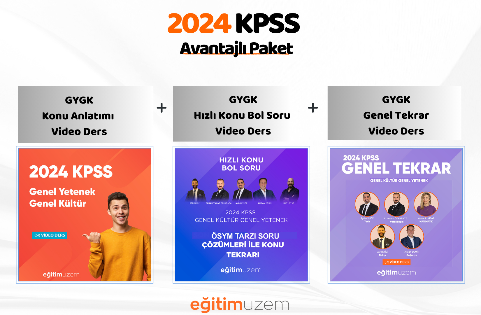 GYGK  Konu Anlatımı Video Ders + GYGK Genel Tekrar  +  GYGK Hızlı Konu Bol Soru  Video Ders