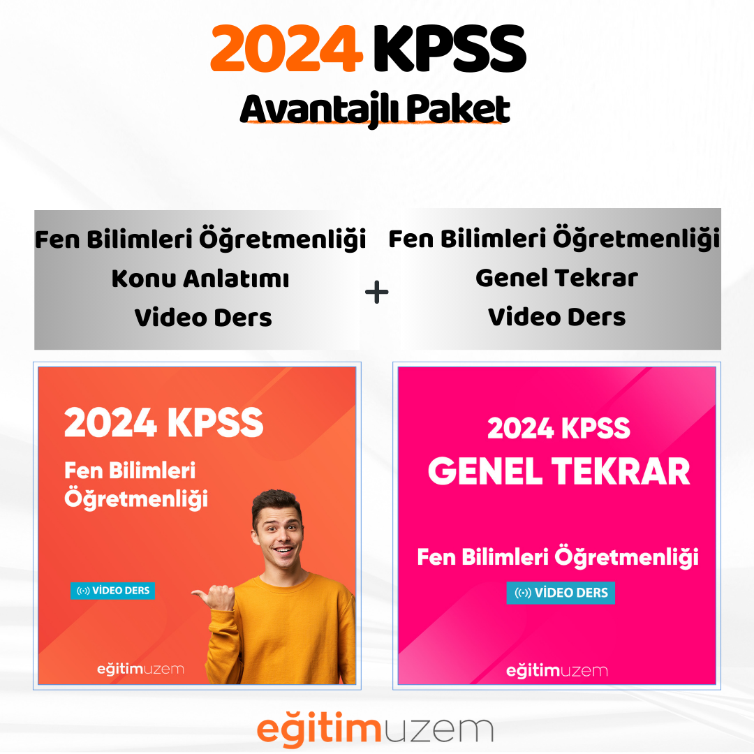 2024 Fen Bilimleri Öğretmenliği Konu Anlatımı + Fen Bilimleri  Öğretmenliği  Genel Tekrar Video Ders