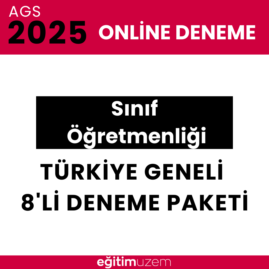2025 ÖABT Sınıf Öğretmenliği  Türkiye Geneli 8'li Online Deneme