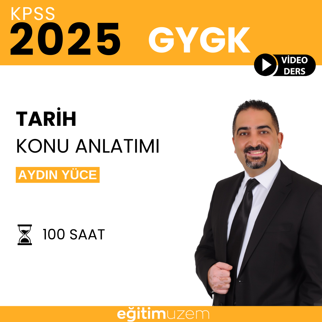 2025 KPSS GYGK- Tarih Konu Anlatımı Video Ders