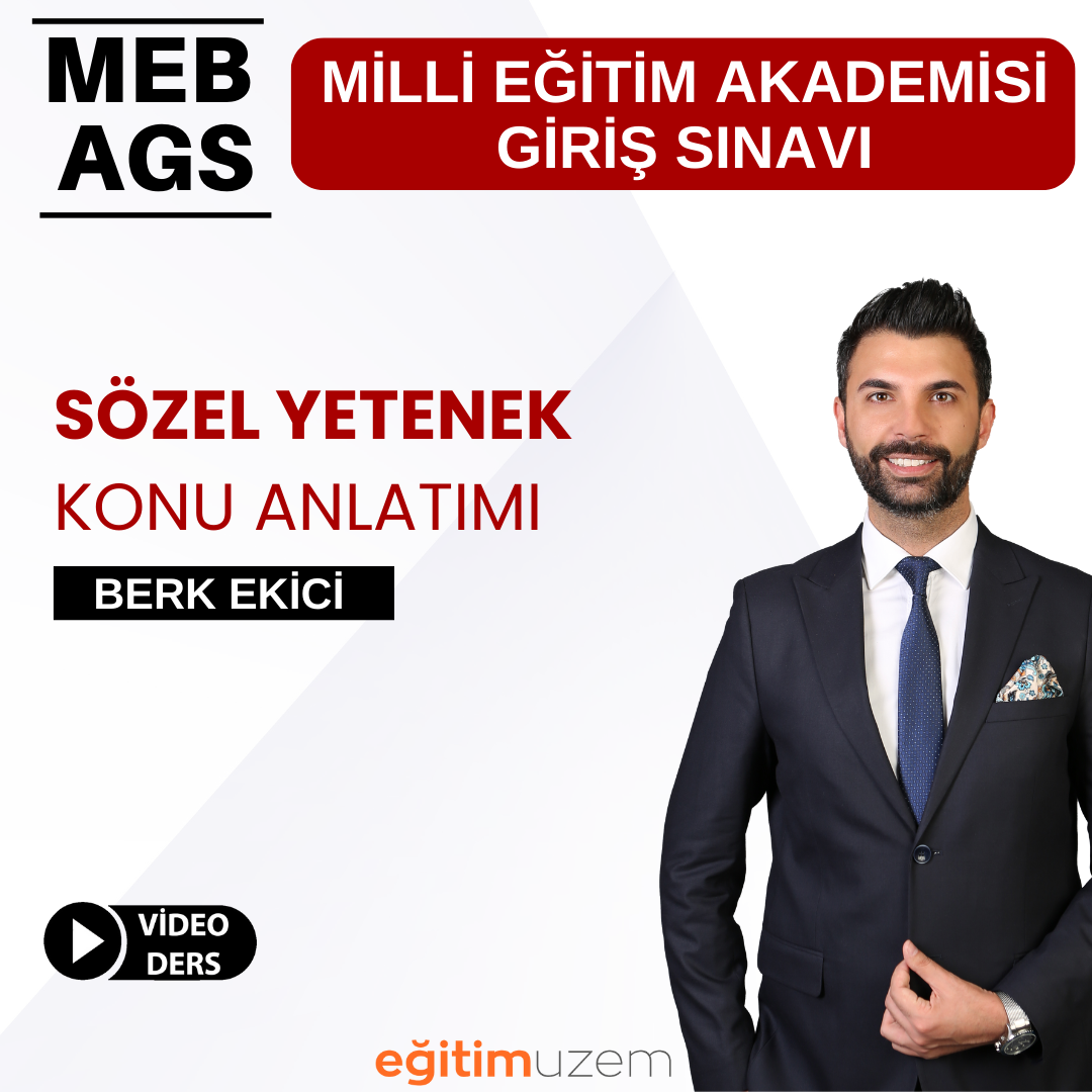 2025 MEB -AGS - Sözel Yetenek Video Ders