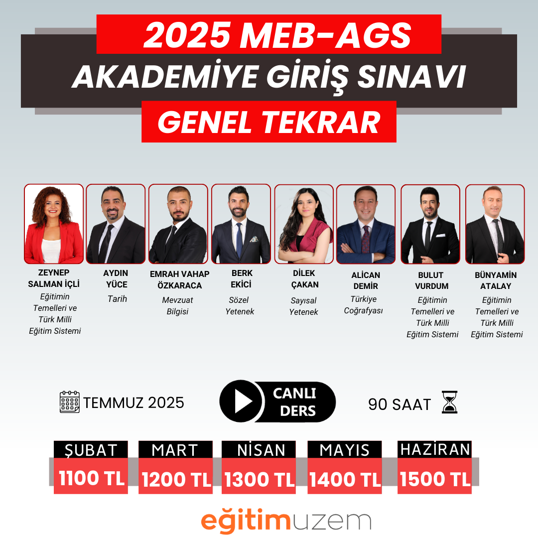 2025 MEB - AGS GENEL TEKRAR CANLI DERS