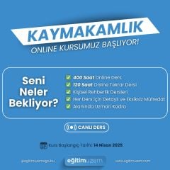 KAYMAKAMLIK SINAVI CANLI DERS + 120 SAAT GENEL TEKRAR CANLI DERS