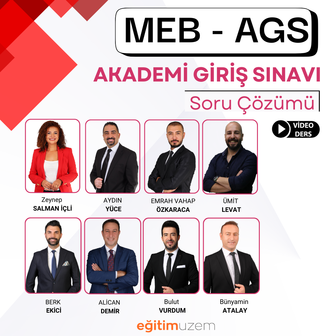 2025 MEB  AGS - SORU ÇÖZÜMÜ   - VİDEO