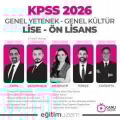 2026 KPSS LİSE / ÖN LİSANS GENEL YETENEK GENEL KÜLTÜR - CANLI DERS