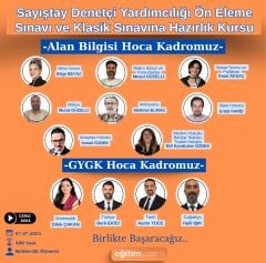 2025 Sayıştay Denetçi Yardımcılığı Sınavları  Canlı Ders