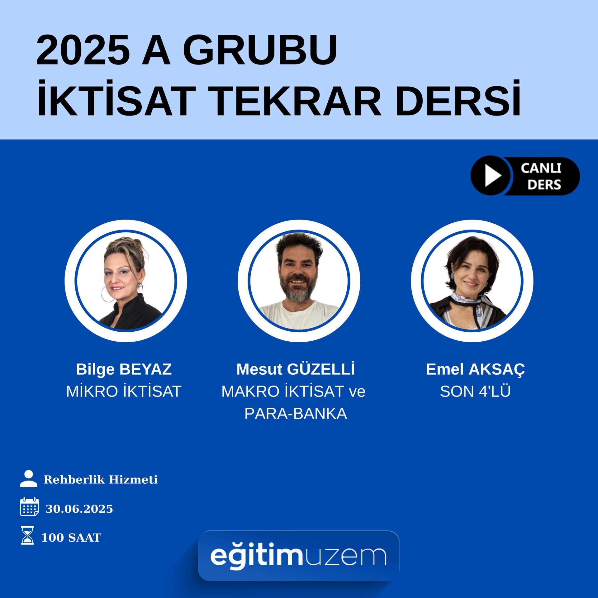 2025 KPSS A GRUBU İKTİSAT TEKRAR DERSİ