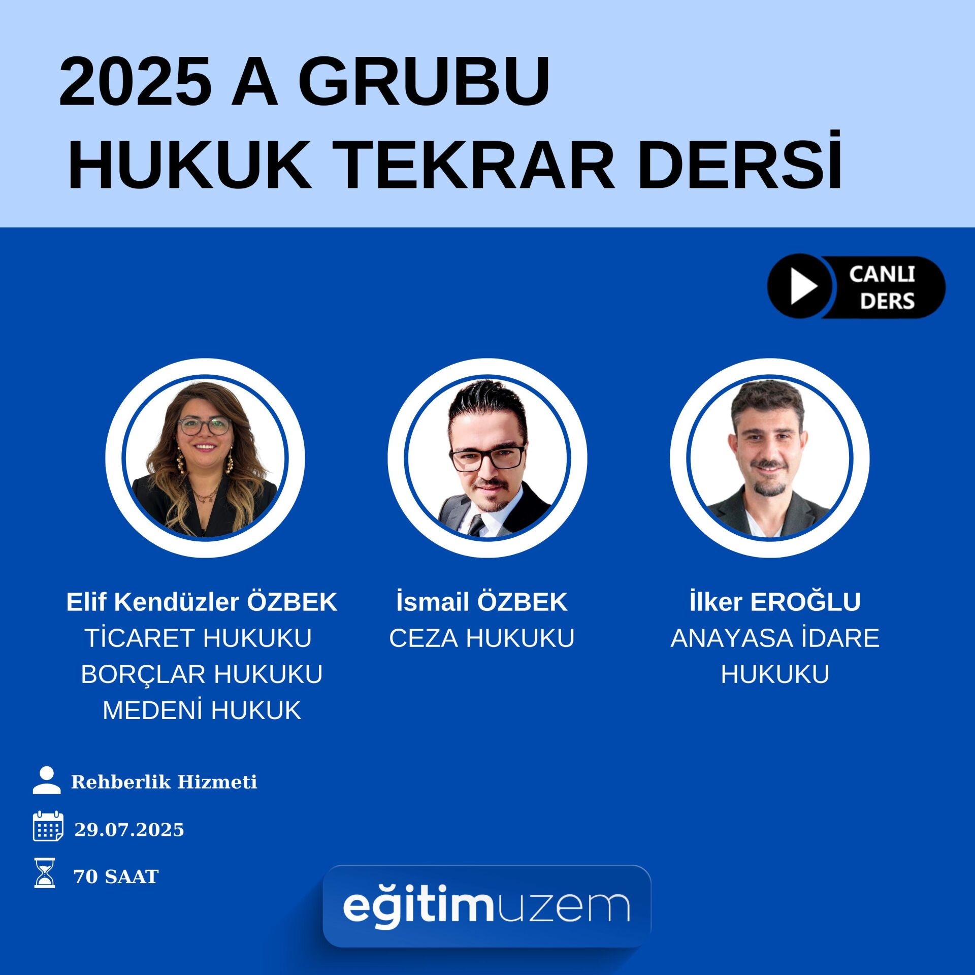 2025 KPSS A GRUBU HUKUK TEKRAR DERSİ