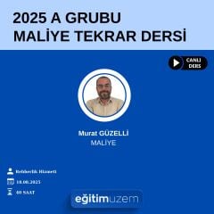 2025 KPSS A GRUBU MALİYE TEKRAR DERSİ