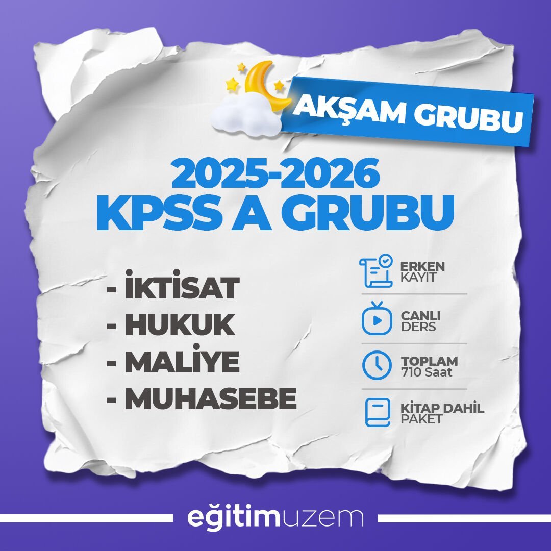 2026 KPSS A GRUBU CANLI DERS | AKŞAM GRUBU | KİTAP DAHİL