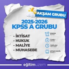2026 KPSS A GRUBU CANLI DERS | AKŞAM GRUBU | KİTAP DAHİL