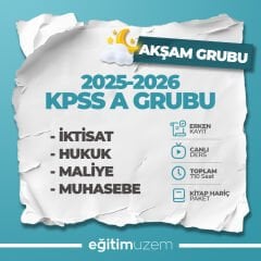 2026 KPSS A GRUBU CANLI DERS  |  AKŞAM GRUBU  |  KİTAP HARİÇ