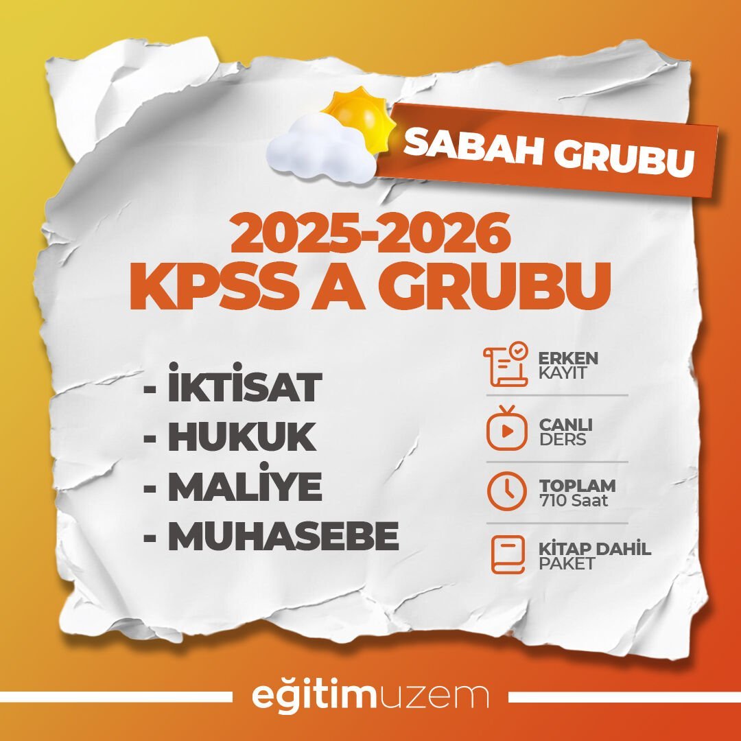 2026 KPSS A GRUBU CANLI DERS  | SABAH GRUBU | KİTAP DAHİL