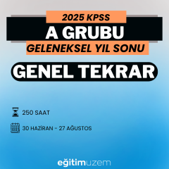 2025 KPSS A GRUBU YIL SONU GENEL TEKRAR | VİDEO DERS
