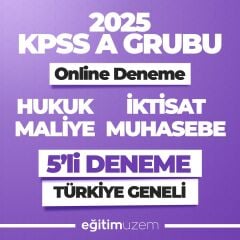 2025 KPSS ONLINE A GRUBU TÜRKİYE GENELİ 5’Lİ DENEME