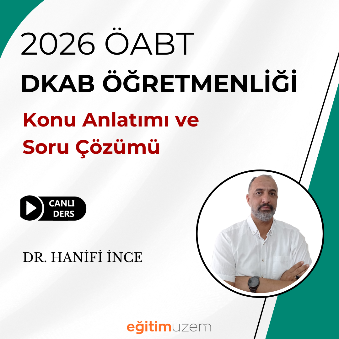 2026 ÖABT DKAB  ÖĞRETMENLİĞİ CANLI DERS