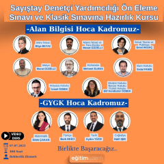 2025 Sayıştay Denetçi Yardımcılığı Sınavları  Video Ders