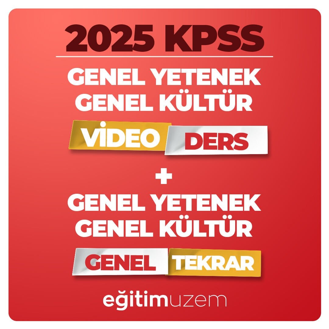 2025 GYGK VİDEO DERS + GYGK GENEL TEKRAR