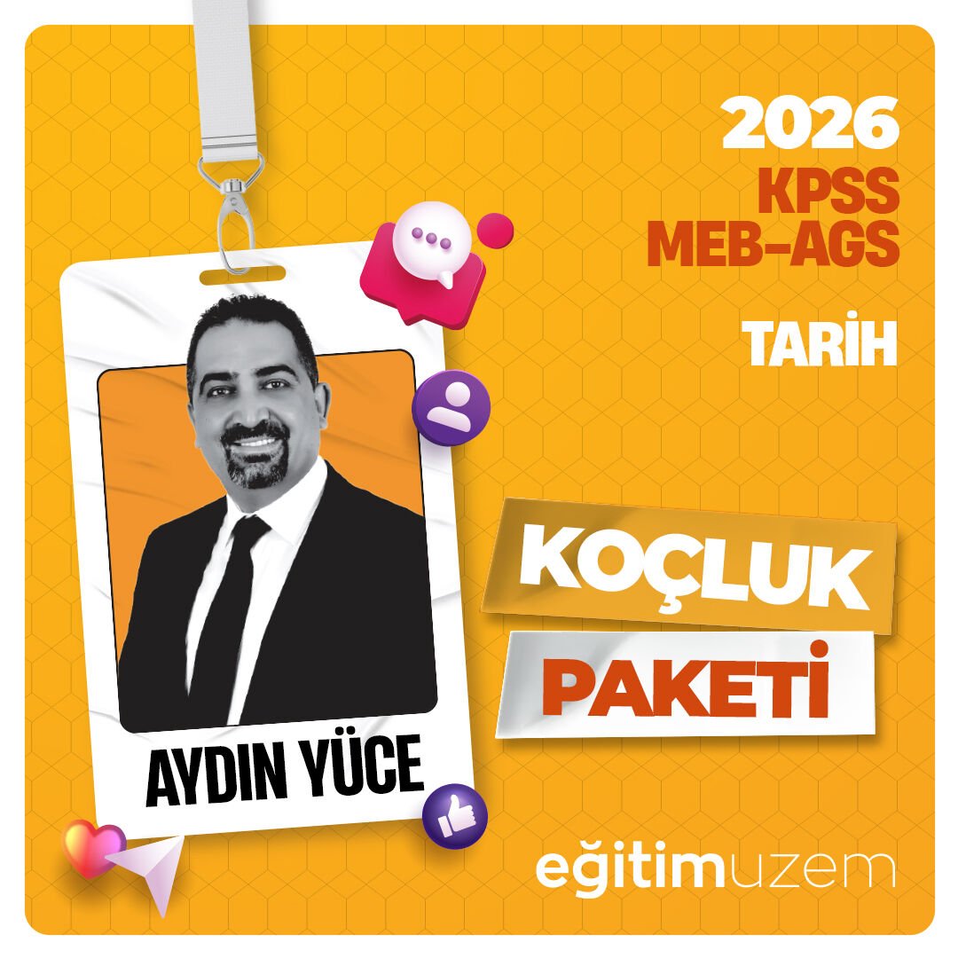 2026 TARİH DERSİ  AYLIK KOÇLUK PAKETİ (KONTENJANLARIMIZ DOLMUŞTUR)