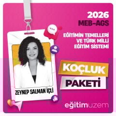 2026 AGS EĞİTİMİN TEMELLERİ VE TÜRK MİLLİ EĞİTİM SİSTEMİ DERSİ AYLIK KOÇLUK PAKETİ (KONTENJANLARIMIZ DOLMUŞTUR)