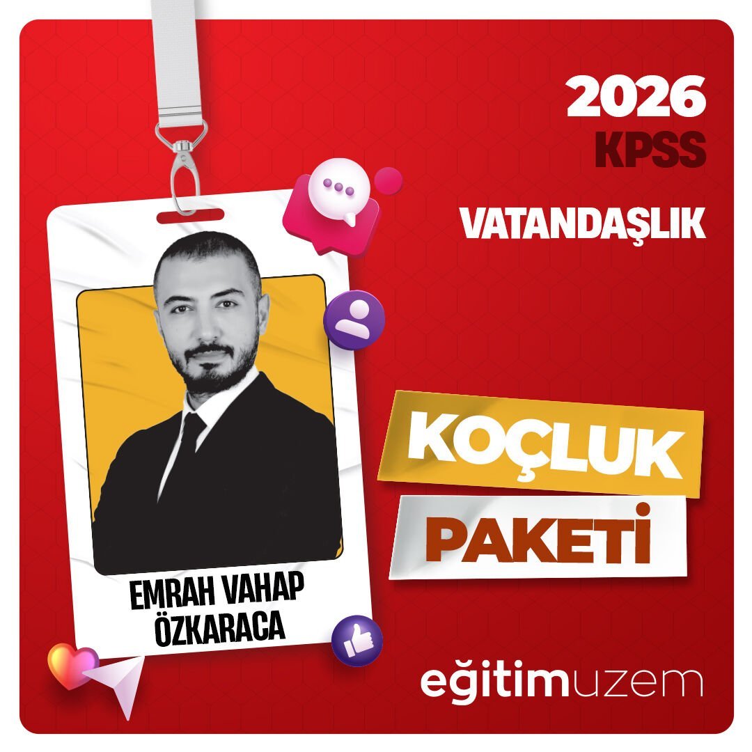 2026 KPSS VATANDAŞLIK DERSİ  KOÇLUK PAKETİ (KONTENJANIMIZ DOLMUŞTUR)