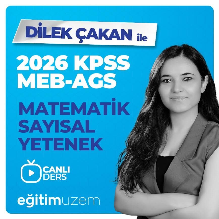 2026 KPSS - MEB AGS MATEMATİK CANLI DERS