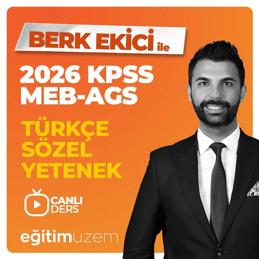 2026 KPSS - MEB AGS TÜRKÇE CANLI DERS