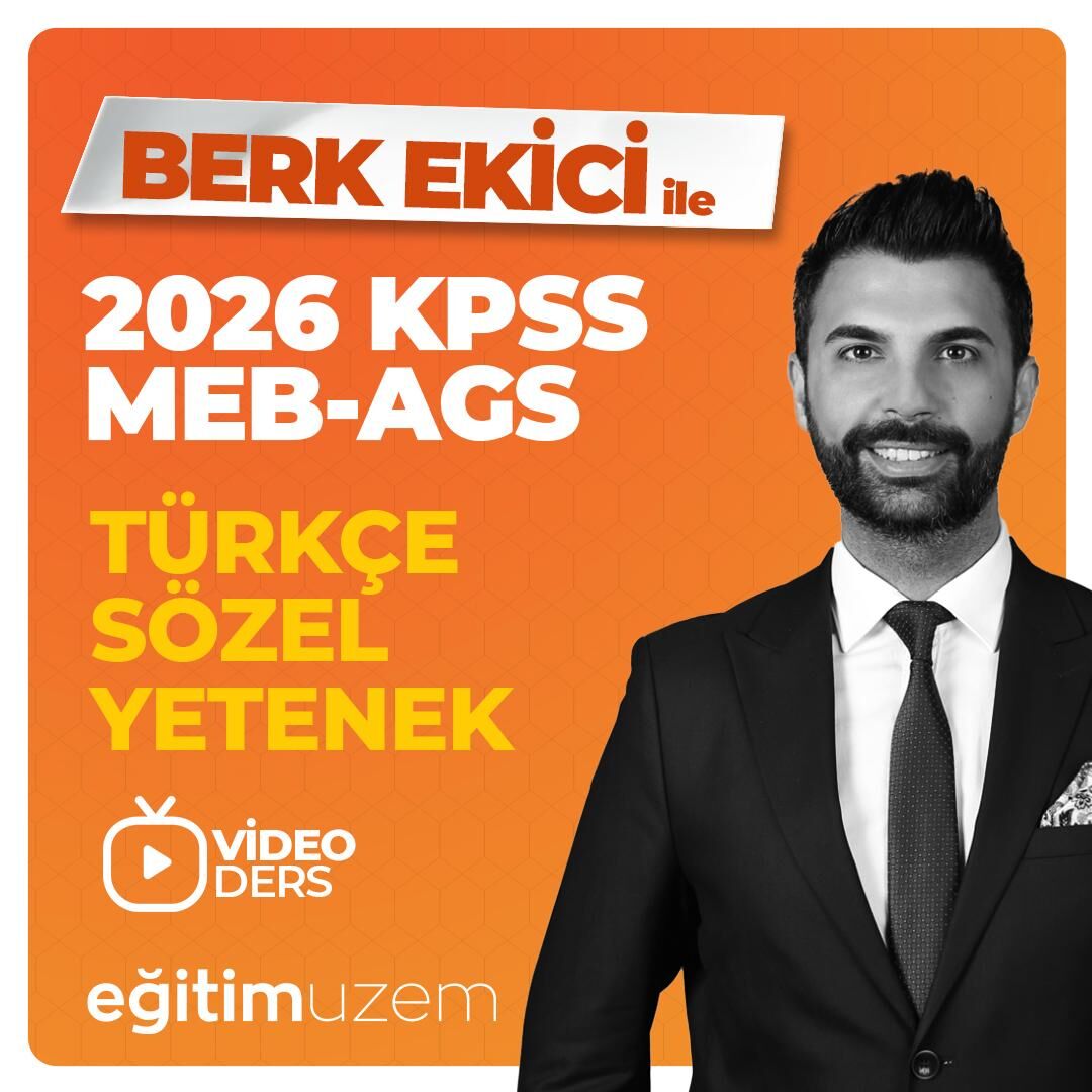 2026 KPSS - MEB AGS TÜRKÇE VİDEO DERS