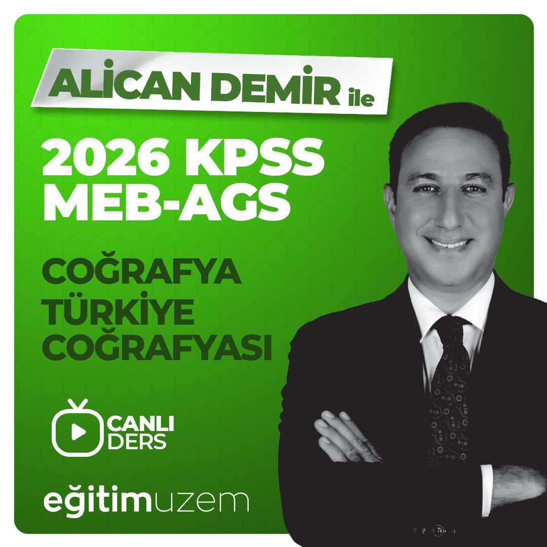 2026 KPSS - MEB AGS COĞRAFYA CANLI DERS