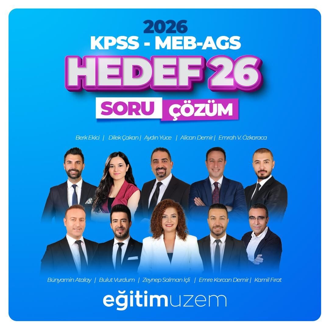 HEDEF 26 VİDEO SORU ÇÖZÜM PAKETİ