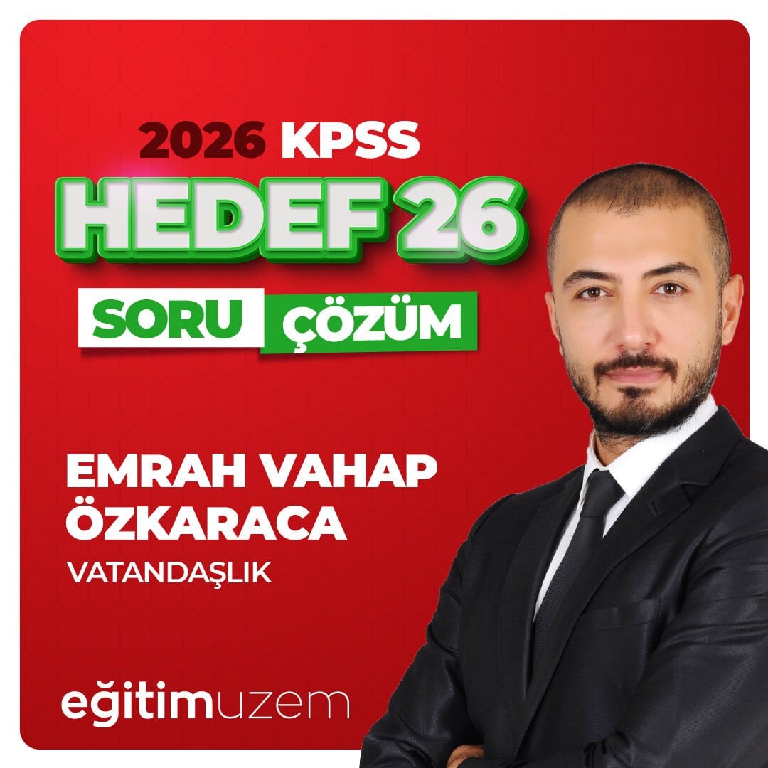 HEDEF 26  VATANDAŞLIK CANLI SORU ÇÖZÜM PAKETİ