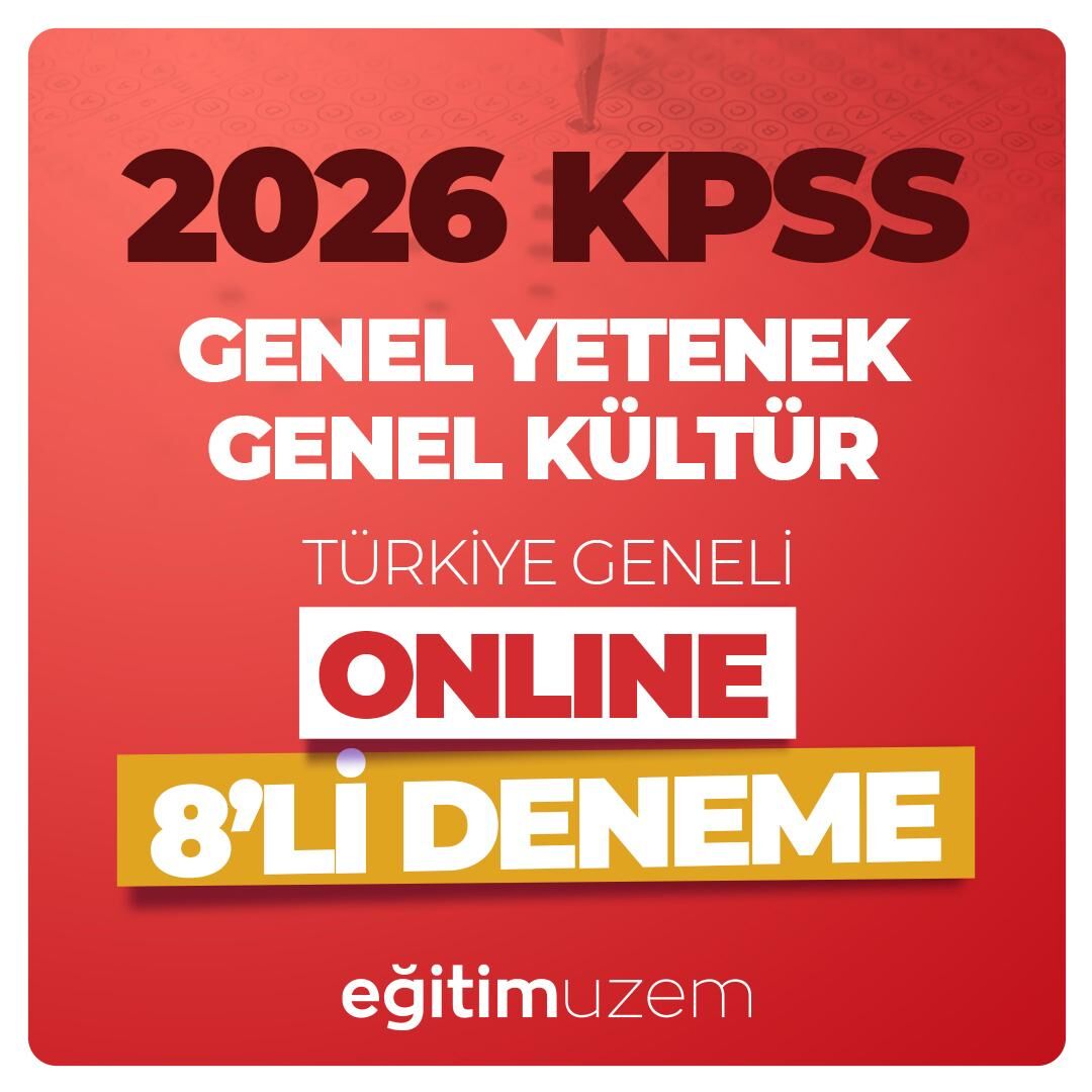 2026 KPSS GYGK TÜRKİYE GENELİ 8'Lİ ONLİNE DENEME