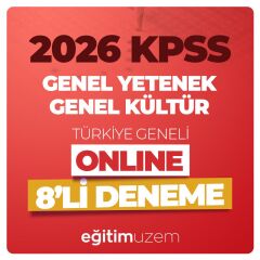 2026 KPSS GYGK TÜRKİYE GENELİ 8'Lİ ONLİNE DENEME