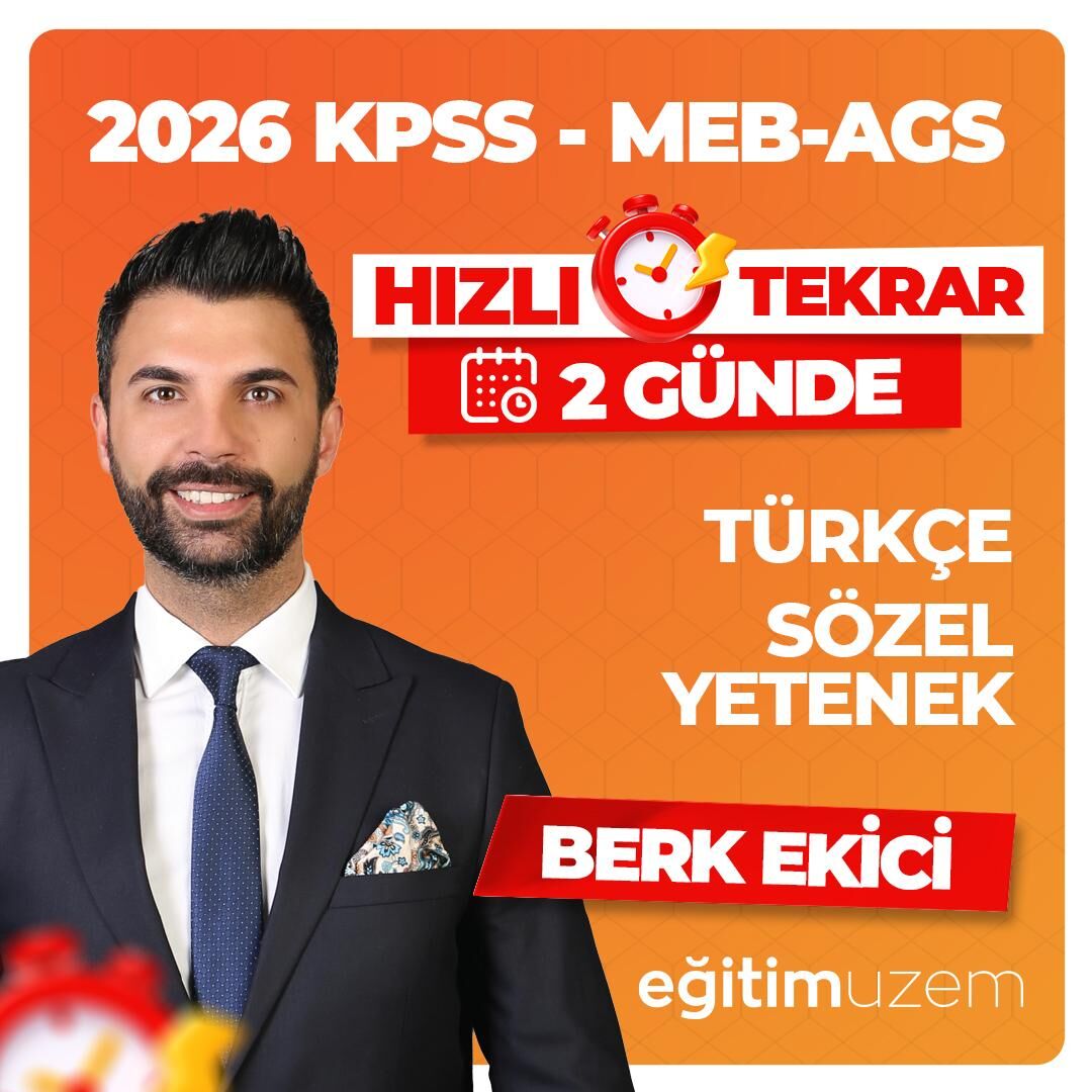 2026 2 GÜNDE TÜRKÇE-SÖZEL YETENEK HIZLI TEKRAR CANLI DERS