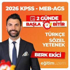 2026 2 GÜNDE TÜRKÇE-SÖZEL YETENEK BAŞLA BİTİR CANLI TEKRAR