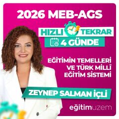 2026 4 GÜNDE EĞİTİMİN TEMELLERİ VE TÜRK MİLLİ EĞİTİM SİSTEMİ  HIZLI TEKRAR CANLI DERS
