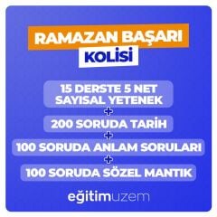 RAMAZAN BAŞARI KOLİSİ- 15 Derste 5 Net-200 Soruda Tarih-100 Soruda Anlam-100 Soruda Sözel Mantık