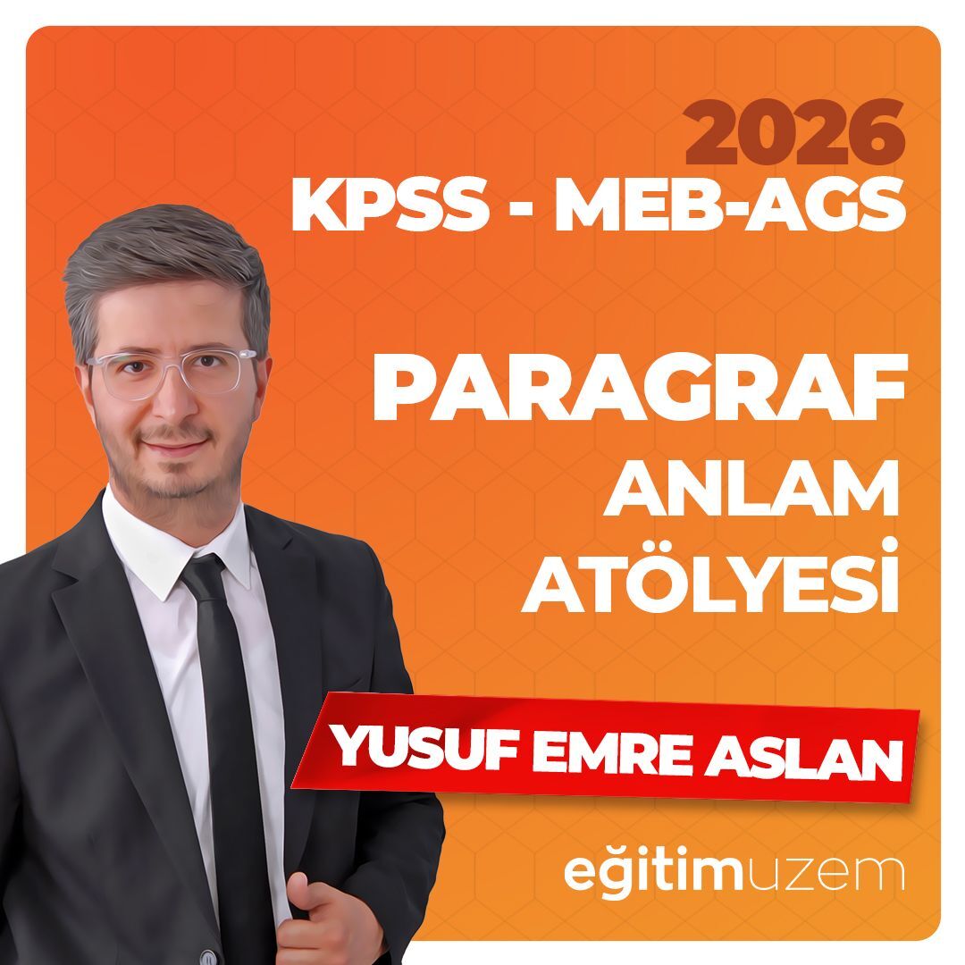 2026 YUSUF EMRE ASLAN PARAGRAF ATÖLYESİ VİDEO DERS