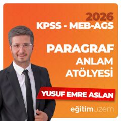 2026 YUSUF EMRE ASLAN PARAGRAF ATÖLYESİ VİDEO DERS