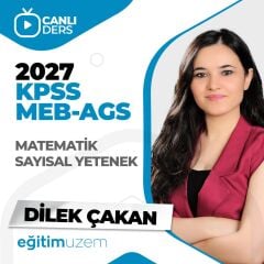 2027 KPSS - MEB-AGS MATEMATİK SAYISAL YETENEK CANLI DERS