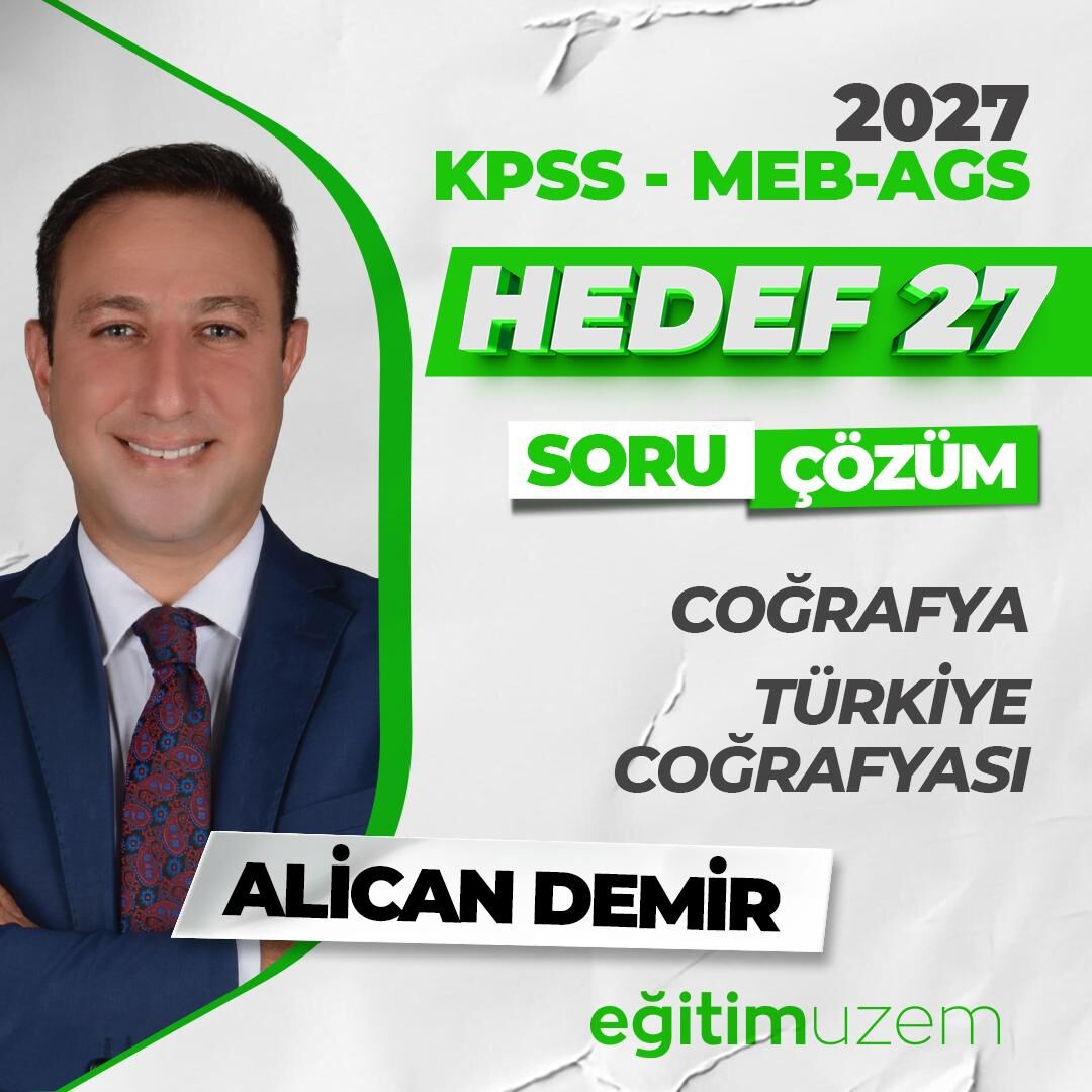 HEDEF 27 COĞRAFYA CANLI SORU ÇÖZÜM PAKETİ